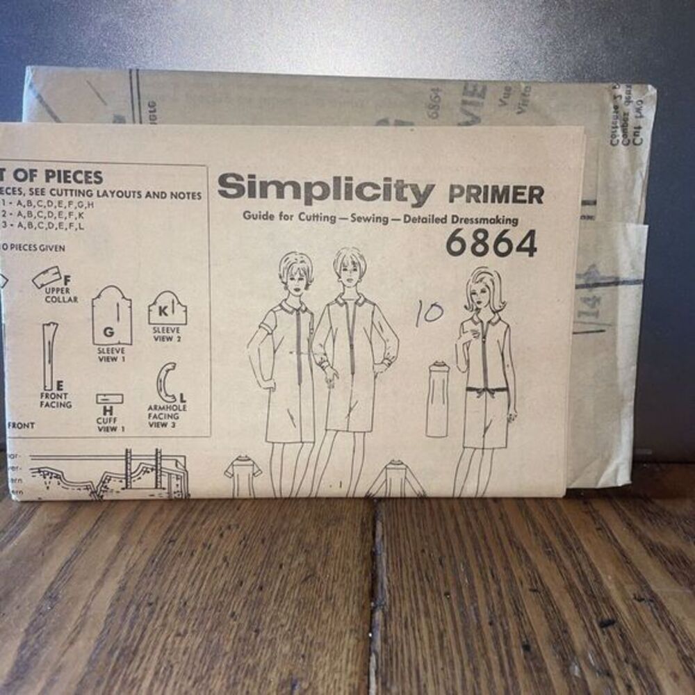Simplicity Primer 6864 Dress‎ Size 10